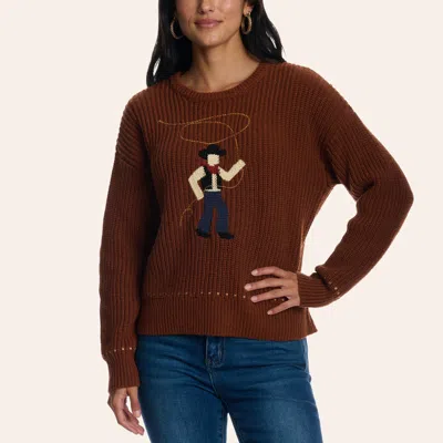 Rockin' C Women's Camel Cowboy Sweater