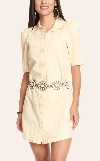 Rockin' C Women's Champagne Denim Tiered Dress In White