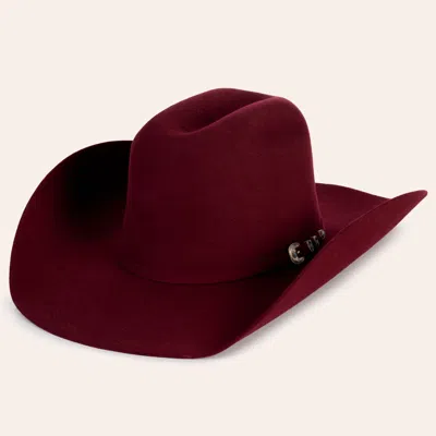 Rockin' C Women's Claire Burgundy Minnick Crown Fashion Cowboy Hat