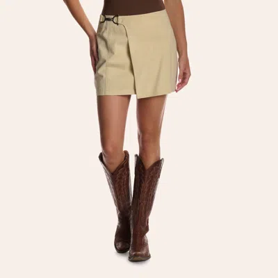 Rockin' C Women's Cream Horse Bit Mini Skirt In Brown
