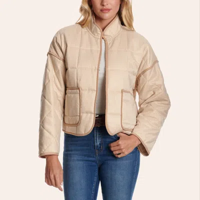 Rockin' C Women's Cream Quilted Cropped Jacket In Neutral