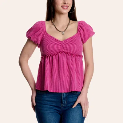 Rockin' C Women's Fuchsia Sweetheart Top In Pink