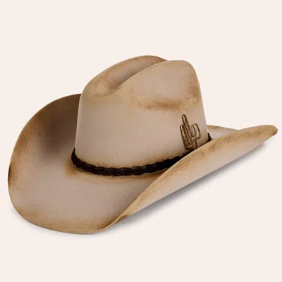 Rockin' C Women's Jaymie Burnt Buckskin Wide Wesley Crease Felt Cowboy Hat In Brown