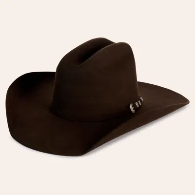 Rockin' C Women's Laken Brown Cattleman Crown Fashion Cowboy Hat