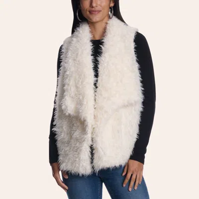 Rockin' C Women's White Sherpa Vest In Brown