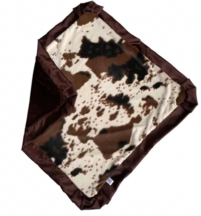Rockin Royalty Giddy Up Cuddle Blanket In Brown In Multi