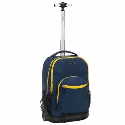 Rockland 19" Wheeled Backpack In Blue
