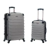 Rockland 2-pc. Hardside Expandable Luggage Set In Silver