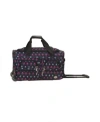Rockland 22" Carry-on Rolling Duffle Bag In Fleur De Lis
