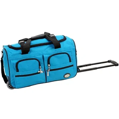 Rockland 22" Rolling Duffel Bag In Blue
