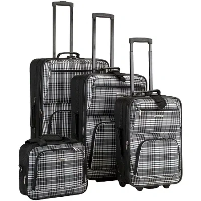 Rockland Fashion 4-pc. Softside Luggage Set In Black