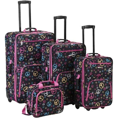 Rockland Fashion Print 4-pc. Softside Luggage Set- In Multi