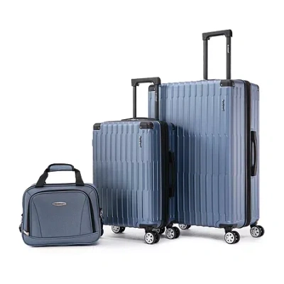 Rockland Huntington 3-pc. Hardside Lightweight Luggage Set In Blue