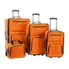 Rockland Journey 4-pc. Softside Luggage Set In Orange