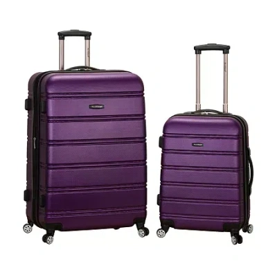 Rockland Melbourne 2-pc. Hardside Spinner Luggage Set In Purple