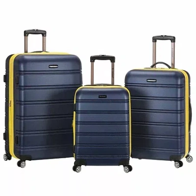 Rockland Melbourne 3-pc. Hardside Luggage Set In Blue