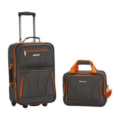 Rockland Rio 2-pc. Softside Luggage Set In Black