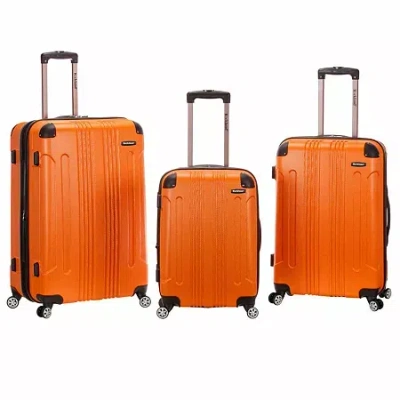 Rockland Sonic 3-pc. Hardside Luggage Set In Orange