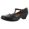 Shop Rockport Angelina 1 Womens Leather T-strap Mary Jane Heels In Black