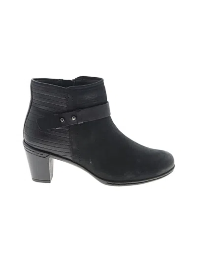 Pre-owned Rockport Ankle Boots In Black