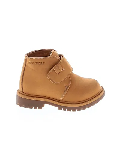 Pre-owned Rockport Ankle Boots In Tan
