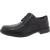 Rockport Berenger Mens Leather Lace Up Oxfords In Black