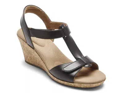 Rockport Blanca Wedge Sandal In Black