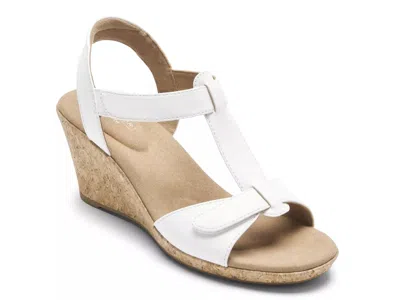 Rockport Blanca Wedge Sandal In White