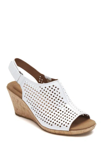 ROCKPORT BRIAH PERFORATED WEDGE SANDAL