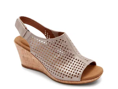 Rockport Briah Wedge Sandal In Brown