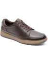 ROCKPORT BRONSON MENS LEATHER LACE-UP CASUAL AND FASHION SNEAKERS