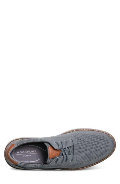 Rockport Cacey 2 Knit Derby Sneaker In Medium Grey