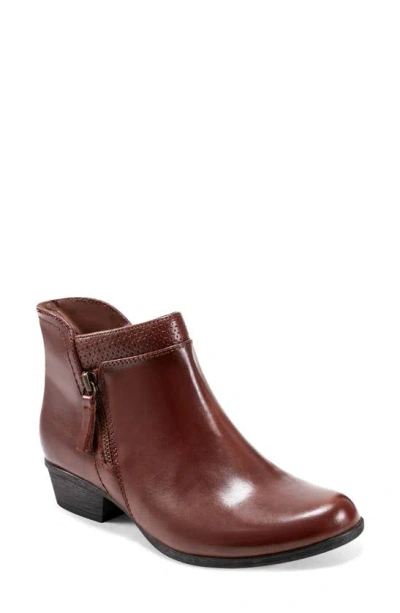 Rockport Carly Bootie In Tan Leather