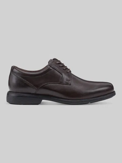 Rockport Charles Road Plain Toe Oxfords Dark In Brown