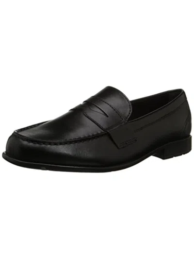 Rockport Classic Mens Leather Slip On Penny Loafers In Multi