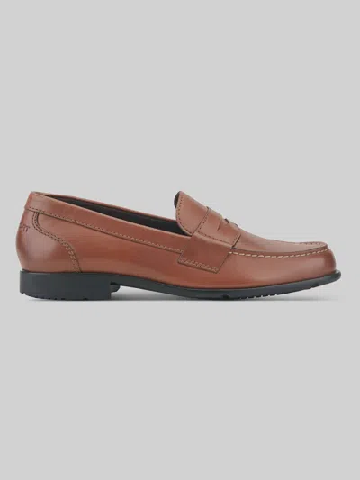 Rockport Classic Penny Loafers Cognac - Size: 8.5 Wide In Brown