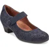Rockport Cobb Hill Alesia Mary Jane Pump In Blue