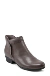 Rockport Women's Carly Side Zip Casual Ankle Booties In Grey