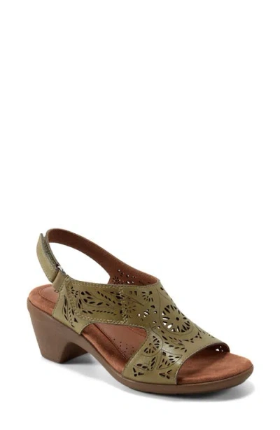 Rockport Cobb Hill Corria Slingback Sandal In Dark Green