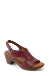 Rockport Cobb Hill Corria Slingback Sandal In Dark Pink