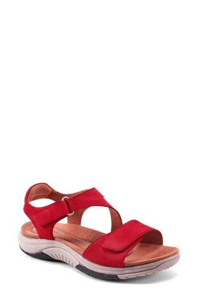 Rockport Cobb Hill Fiah Sandal In Medium Red