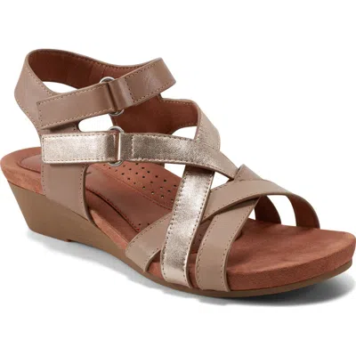 Rockport Cobb Hill Helin Strappy Sandal In Taupe