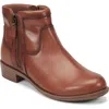 Rockport Cobb Hill Novela Block Heel Bootie In Brown