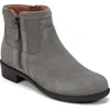 Rockport Cobb Hill Novela Block Heel Bootie In Gray