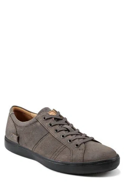 Rockport Colletie Sneaker In Dark Taupe Leather