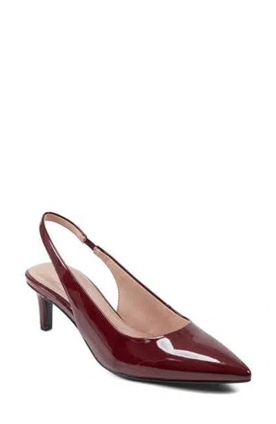 Rockport Corine Slingback Pump In Dark Red Patent