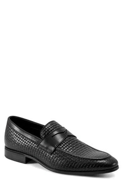 Rockport Cory Embossed Penny Loafer In Black