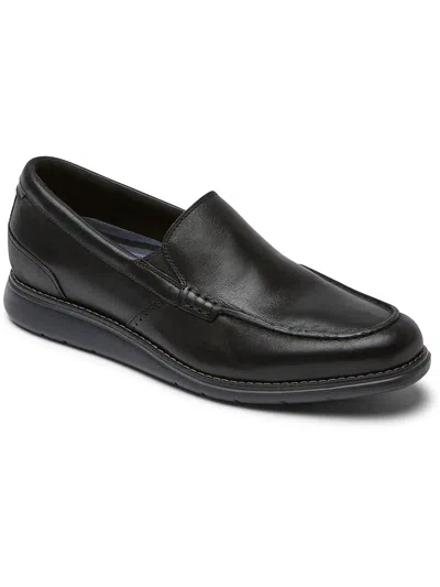Rockport Craft Venetian Mens Leather Slip On Loafers In Black