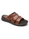Rockport Darwyn Mens Leather Slip-on Slide Sandals In Multi