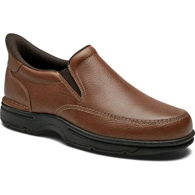 Rockport Ellworth Slip-on Shoe In Dark Brown